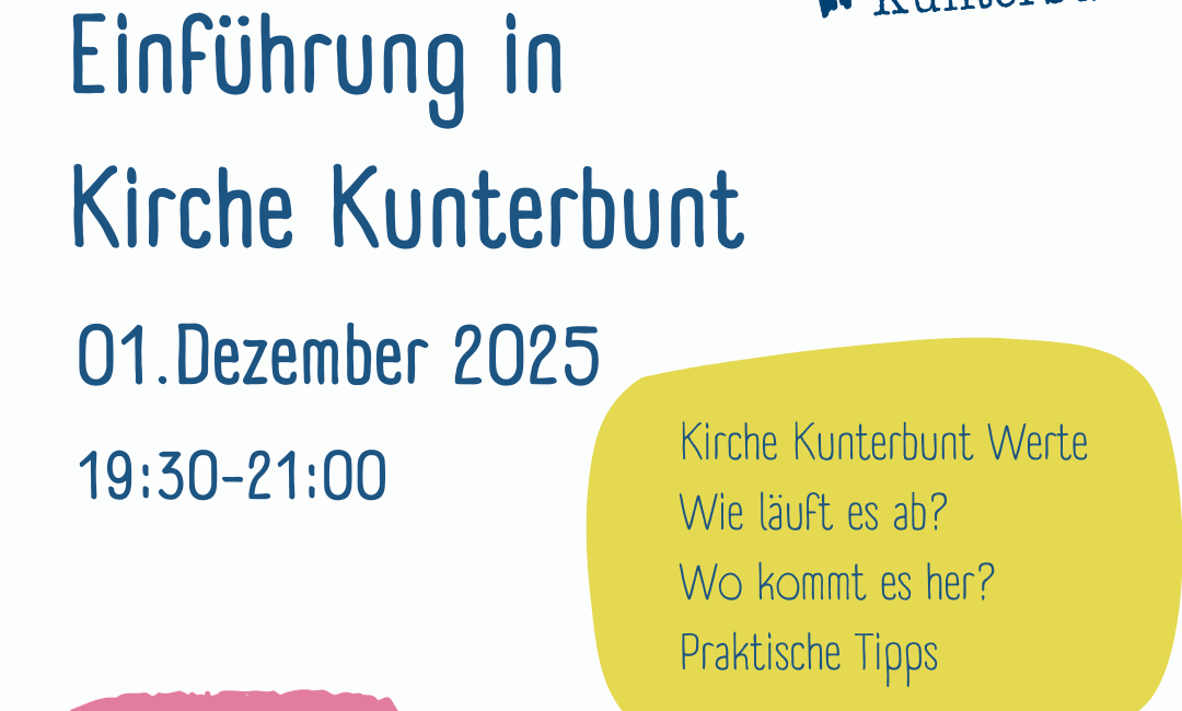 Ein weißes rechteckiges Objekt mit Text und bunten Punkten.